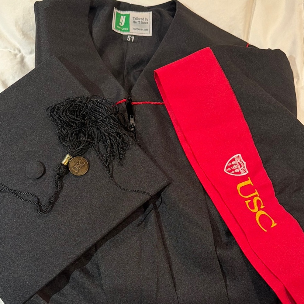 USC Graduation gown.